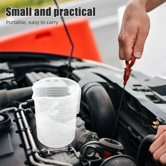 Masteelf Auto Transmission Oil Cup Auto Transmission Oil Measure Cup Automotive Supply Plastic Oil Pitcher Cup Engine Oil Pitcher Cup