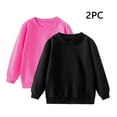 thumbnail image 6 of Lmnyox 2 Pack Kids Sweatshirts Basic Casual Long Sleeve Crew Neck Solid Pullover Tops Boys Girl Fashion Shirts, 6 of 7