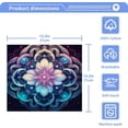 thumbnail image 4 of Blue Mandala Washcloths, Soft and Absorbent Cotton Towel, 2 Pack 12 X 12 Inches Premium Quick Dry Face Towel Wash cloth, 4 of 7
