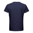 thumbnail image 4 of MIXUE Shirts For Men Summer Solid Color V Neck Short Sleeve Casual Pullover Tops T Shirts Daily-Wear,Blue,XXXXXL, 4 of 5