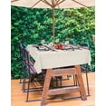 thumbnail image 3 of Fsddascl Letter U Outdoor Tablecloth - 60x120 Inch Rectangle Dining Table Cover, Monogram Words Waterproof Outdoor Table Cloth with Umbrella Hole & Zipper for Picnic/Patio/Party, 3 of 7