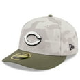 thumbnail image 3 of Men's New Era Light Beige/Olive Cincinnati Reds 2025 Armed Forces Day Low Profile 59FIFTY Fitted Hat, 3 of 5