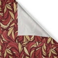 thumbnail image 6 of Ambesonne Leaves Valance & Curtain, Colored Foliage Pattern, 55"x24", Vermilion Ruby Beige, 6 of 6