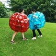 thumbnail image 4 of Pelota de burbujas inflable, fútbol de burbujas de cuerpo inflable de 60 cm, hámster humano gigante que golpea la bola del cuerpo juguetes físicos al aire libre para niños y adultos, 4 of 6