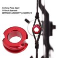 thumbnail image 4 of Archery Peep Sight, 1/4 inch Compound Bow Peep Sight Easy Install Sturdy Improve Archery Accuracy  for Archery Red, 4 of 7