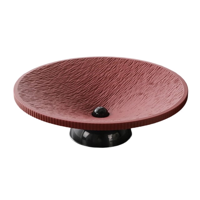 Draining Fruit Plate And Snack Tray For Kitchen Countertop Stainless Steel Mesh Fruit Holder With Drain Holes And Raised Rim For Fresh Produce And