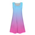 thumbnail image 4 of XXWXYD Girls Summer Beach Dress Casual Sleeveless Gradient Tank Sundress U Neck Loose Outfits Pockets 2025 Vacation Apparel 𝖥lowy Dresses Sundress, 4 of 8