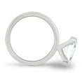 thumbnail image 4 of 2.00Ct Emerald Cut Lab-Grown Diamond East West Half Bezel Engagement Ring, 14K White Gold, US 5.5, 4 of 8