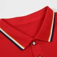 thumbnail image 3 of Aofany Men's Pique Turndown Collar Shirts Short Sleeve Summer Casual Slim Fit Shirts Athletic Solid Plus Size Tshirt, 3 of 8