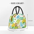 thumbnail image 5 of YFYANG Portable Waterproof Insulated Lunch Bag, Watercolor Abstract Plant Doodle Reusable Cooler Bag / Picnic Bag for Adults Teens, 5 of 9