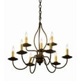 thumbnail image 4 of Meyda Tiffany 160692 Earl 9 Light 28" Wide Taper Candle Style Chandelier, 4 of 4
