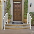 thumbnail image 2 of Handrails for Outdoor Steps  Iron Handrail Fits 2 Step  Transitional Handrail with Installation Kit  White, 2 of 5