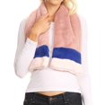 thumbnail image 5 of Sakkas Colette Faux Mink Warm Winter Soft Luxurious KeyHole Scarf - 1784-dustypink - One Size Regular, 5 of 5