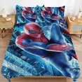 Spiderman Poster 3 Piece Sets Full/Queen Size Reversible Microfiber