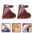 thumbnail image 2 of 2Pcs Axe Protective Cover Cowhide Axe Head Sheath Portable Axe Cover Hatchet Sheath, 2 of 5
