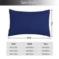 thumbnail image 2 of Fotbe Navy Blue Funda de Almohada Decorativa Estilo Occidental, Lujo en Algodón, Fundas para Almohadas King, Cojín Estampado para Decoración del Hogar-20"x30", 2 of 6
