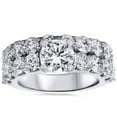 thumbnail image 1 of Ensemble de Bagues de Fiançailles en Diamant 6ct Or Blanc 14K, 1 of 4