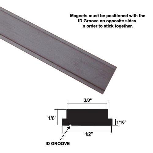 3" long 1/2 wide Details about   Shower Door Strike Jamb Magnet for Swing Shower Doors 