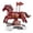 A, variant on 360 Degree Rotating Walking Toy Horse with LED Lights, Dynamic Moving Plush Pony with Obstacle Avoidance, Galloping Stuffed Animal for Chinese New Year, Interactive Kids Gift