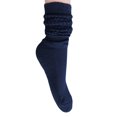 thumbnail image 6 of Slouch Socks Colorful Slouchy Scrunch Knee Socks Shoe Size 5-10 (White-Navy-Pink), 6 of 7