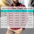 thumbnail image 3 of yardsong Plaid Jacket for Men Flannel Jacket Fall Long Sleeve Button Down Hoodie Lightweight Casual Shirts Coat Outerwear Blue,XXXL, 3 of 4