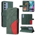 thumbnail image 1 of Compatible Motorola Edge S30 Case, Leather Wallet Case Stand View Magnetic Clasp Book Flip Folio Phone Cover - Green, 1 of 5
