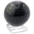 thumbnail image 2 of Plymor Clear Acrylic Square Display Base with Indented Circle to Hold Egg, Marble, Ball or Sphere, 1.25" W x 1.25" D x 0.375" H (0.75" Circle), Pack of 3, 2 of 2