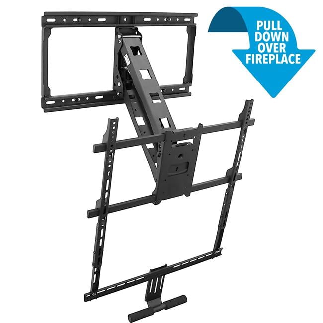 Above Fireplace Pull Down Full Motion Vizio TV Wall Mount 43" 50" 55" 60" 70"