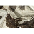 thumbnail image 2 of Natural Scotland Cowhide Rug | Chocolate/white & gold | 6'x7', 2 of 4