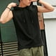 thumbnail image 5 of Camiseta sin mangas con capucha y ajuste informal, camiseta sin mangas para entrenamiento en gimnasio, 5 of 6