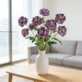 thumbnail image 5 of Artificial Ranunculus Flowers Bouquet 3 Heads – High End Faux Peony Stems for Home Decor, Wedding Centerpieces, Office and Table Arrangements, 5 of 6