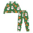 thumbnail image 2 of DISNIMO Women Pajamas Set Snowman Print 2 Piece Long Sleeve Shirt and Long Pants Soft Breathable Lounge Set Crew Neck Sleepwear Fall Outfits Clothes Loungewear, S, 2 of 7