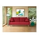 thumbnail image 1 of Sofá Cama de Lino Rojo Makora Modelo Encore, 1 of 8
