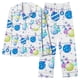 thumbnail image 2 of Puntoco Pijamas para mujer, moda informal para mujer, pijamas navideños con estampado de manga larga, pantalones y blusas casuales, 2 of 5
