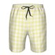 thumbnail image 3 of Fotbe Lemon Yellow Checkboard Trajes de Baño Estampados para Hombre, Shorts de Verano de Secado Rápido, Ropa de Playa, Bañadores-Medium, 3 of 6