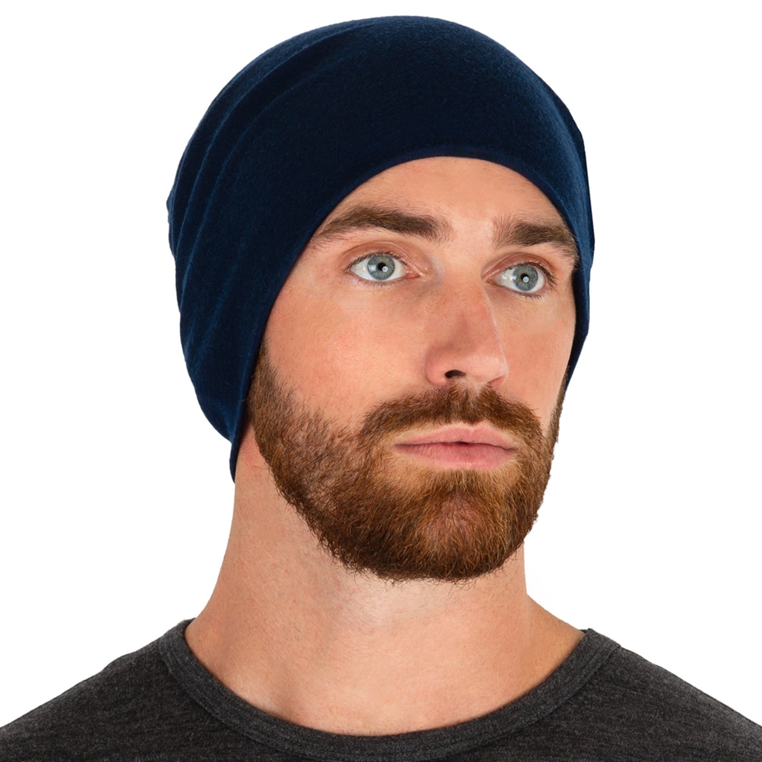 Unisex Merino Wool Cuff Beanie Warm Winter Stretchy Knitted Cap Cozy Luxury Silk-Lined Cashmere & Merino Wool Winter Beanie  main image 4