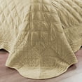 thumbnail image 2 of Home Soft Things 4 Piece Supersoft Microplush Bedspread Set - Taupe - Oversized King (120" x 120"), 2 of 8