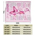 thumbnail image 3 of Wijzvio Gifts For My Niece Throw Blanket Soft Fuzzy Fleece Blanket For Couch Bed Living Room Decoration 80"X60", 3 of 9