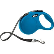 FLEXI 15kg (33Lbs) 5 Meter (16Ft) Small New Classic Tape Retractable Dog Lead Blue