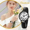 thumbnail image 6 of Avaner Women's Elastic Strap Watch: Large Face Big Number Easy Reader Watch Analog Quartz Watch Waterproof Casual Business Dress Wristwatch, 6 of 6