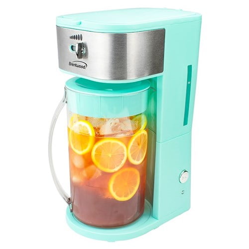 BLUE Brentwood Iced Tea and Coffee Maker with 64oz Pitcher 