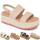 thumbnail image 1 of Sandalias hexnart Fashion Platform para mujer, color rosa, talla 40, 1 of 6