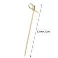 thumbnail image 5 of BCMMKLPP Home Decor Sandwich & Cocktail Drinks Skewer Toothpicks Bamboo Wood Flower Knot Picks Skewers Perfect for Cocktails and Appetizers 1 Packs of 100 Each, 5 of 9