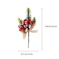 thumbnail image 5 of FOMIYES 8-Piece Holiday Floral Picks Set with Berry Accents, Pine Branches, and Realistic Pine Cones for Seasonal Decor, 5 of 8