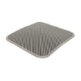 thumbnail image 4 of Cat Litter Pad Prevent Slip Waterproof Bottom Double Layer EVA Litter Trapping Mat for Kitten 30x30cm Gray, 4 of 14