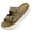 Taupe, variant on Womens Flat Sandals Cork Footbed Slides, Platform Clogs Shoes Mules Summer Slip On Slide Sandals with Adjustable Buckle
