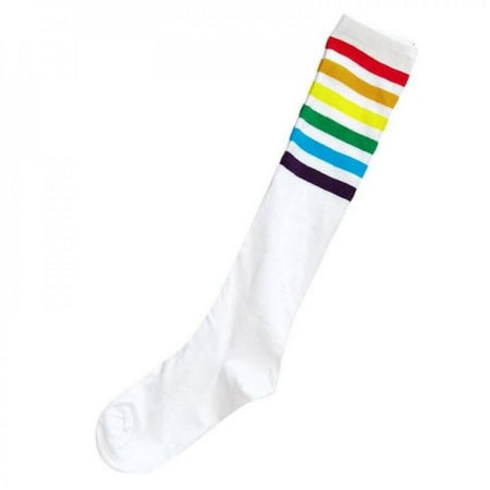 

Promotion!SweetCandy Rainbow Socks Women Fashionable Comfortable with Rainbow Stripes