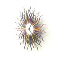 thumbnail image 3 of Ardeola - Medusa Rainbow XL - 23.5 in Analog Battery Powered Boho Sunburst Wall Clock, 3 of 11