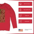 thumbnail image 6 of Camo American Flag Women's Long Sleeve T-shirt USA Military Proud Army Veteran RED Friday 4th of July Camouflage Patriot, 6 of 7