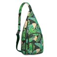 thumbnail image 1 of Vibrant Floral Sling Backpack - Colorful Hawaiian Inspired Print Shoulder Bag, Fashion Forward Design, 1 of 2